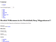 Tablet Screenshot of pferde-klinik.info